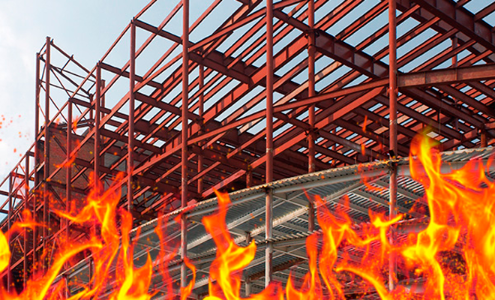 Огнезащита стальных зданий. Негорючесть и огнестойкость